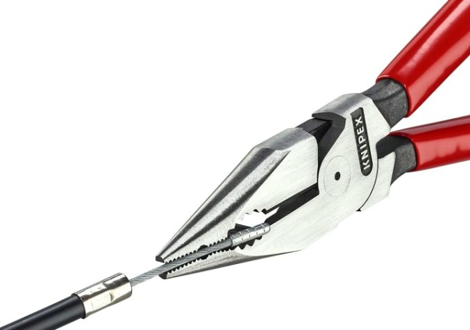 Плоскогубцы KNIPEX KN-0821185 комбинированные остроконечные с удлиненными губкам