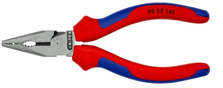 Плоскогубцы KNIPEX KN-0822145SB комбинированные остроконечные с удлиненными губкам