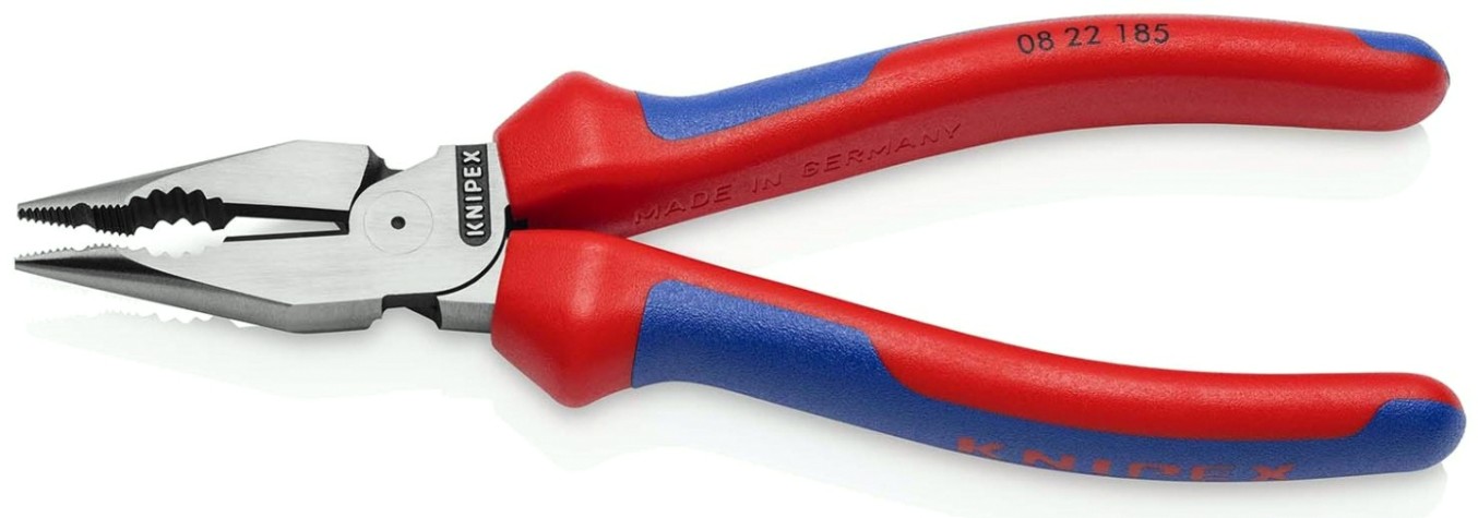 Плоскогубцы KNIPEX KN-0822185 комбинированные остроконечные с удлиненными губкам