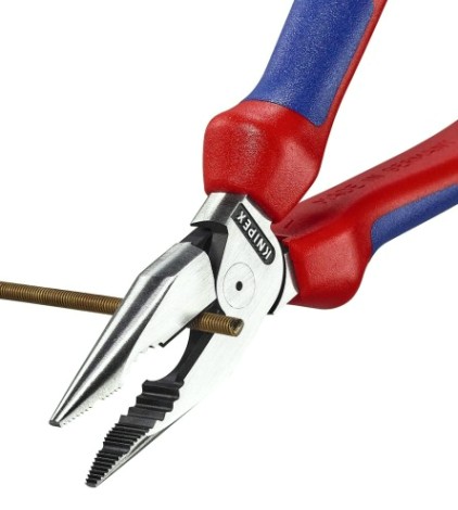 Плоскогубцы KNIPEX KN-0822185 комбинированные остроконечные с удлиненными губкам