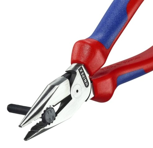 Плоскогубцы KNIPEX KN-0822185 комбинированные остроконечные с удлиненными губкам