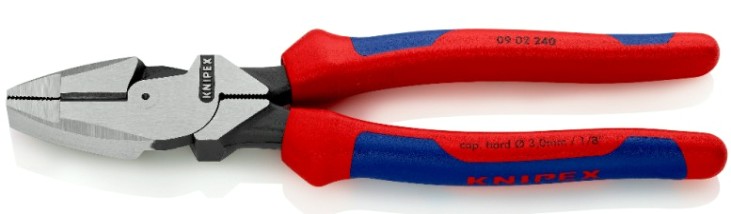 Плоскогубцы KNIPEX KN-0902240TBK Lineman's электромонтажные, 240 мм