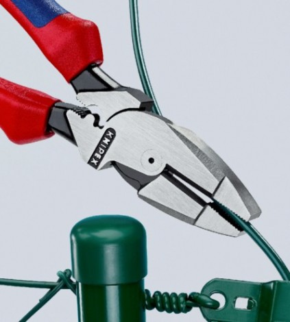 Плоскогубцы KNIPEX KN-0912240SB Lineman's электромонтажные, зона обжима, 240 мм