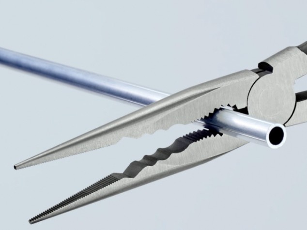 Плоскогубцы KNIPEX KN-2871280SB монтажные юстировочные, для труднодоступных мест,