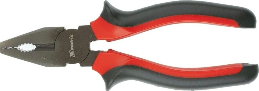 Плоскогубцы MATRIX "Black Nickel" 180 мм, двухкомпонентные рукоятки 16980 [16980]