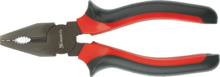 Плоскогубцы MATRIX "Black Nickel" 200 мм, двухкомпонентные рукоятки 16983 [16983]