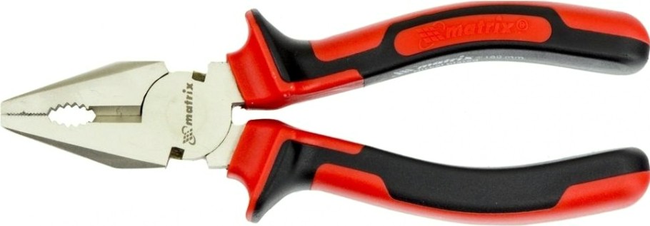 Плоскогубцы MATRIX "NICKEL" 160 мм, двухкомпонентные рукоятки 16902 [16902]