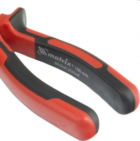 Плоскогубцы MATRIX "NICKEL" 180 мм, двухкомпонентные рукоятки 16904 [16904]