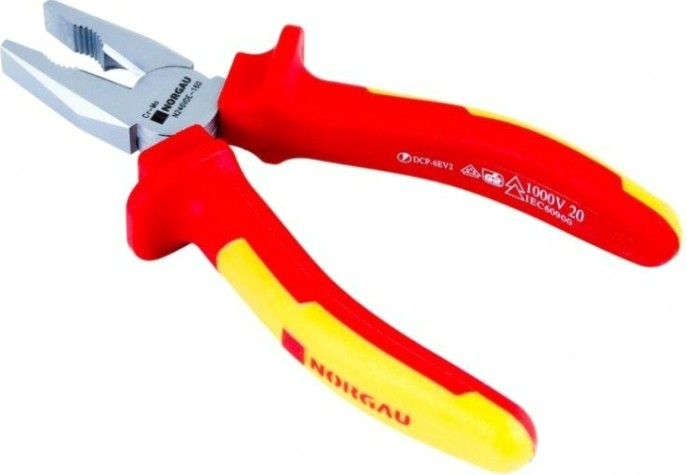 Плоскогубцы Norgau N246VDE-160 пассатижи силовые vde длина 160 мм, тип [067201116]