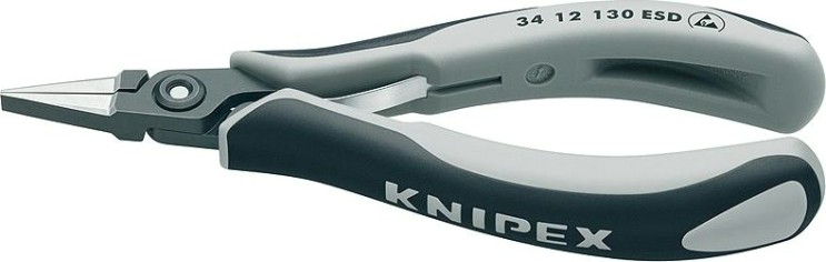 Плоскогубцы прецизионные для захвата и монтажа KNIPEX 3412130ESD 130 мм [KN-3412130ESD]
