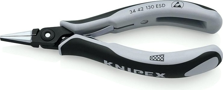 Плоскогубцы прецизионные для захвата и монтажа KNIPEX 3442130 130 мм [KN-3442130]
