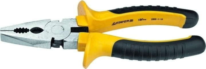 Плоскогубцы STAYER TOPGrip 180мм, [2205-1-18_z02]