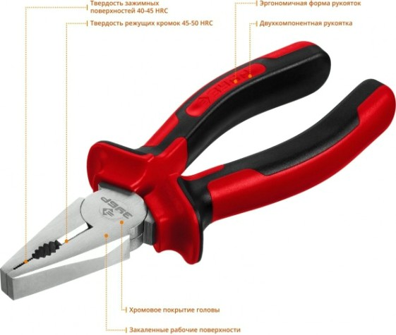 Плоскогубцы ЗУБР МАСТЕР 160 мм комбинированные [22024-1-16_z01]