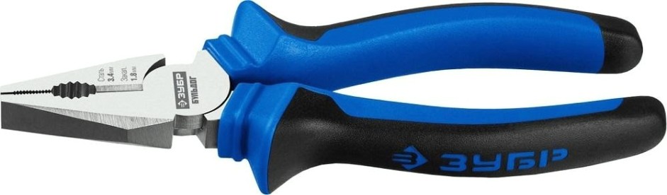 Плоскогубцы ЗУБР ПРОФЕССИОНАЛ БУЛЬДОГ 160 мм комбинированные эксцентр.располож.шарнира [2201-1-16_z02]