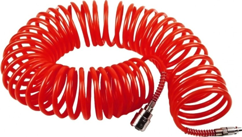 Пневмошланг спиральный QUATTRO ELEMENTI 10 метров разъем euro [770-940]