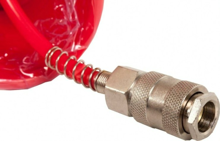 Пневмошланг спиральный QUATTRO ELEMENTI 15 метров разъем euro [770-957]