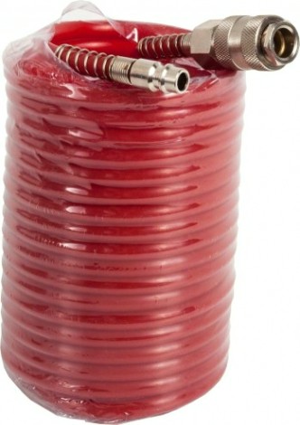 Пневмошланг спиральный QUATTRO ELEMENTI 15 метров разъем euro [770-957]