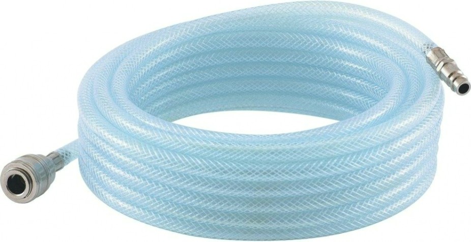 Пневмошланг STELS 15 м пвх, 10x16мм, 18 бар, армированный, прозрач., быст [57025]