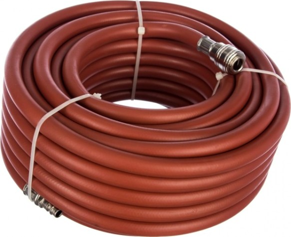 Пневмошланг STELS 20 м резиновый, 10x16мм, 24 бар, армированный, быстросъ [57023]