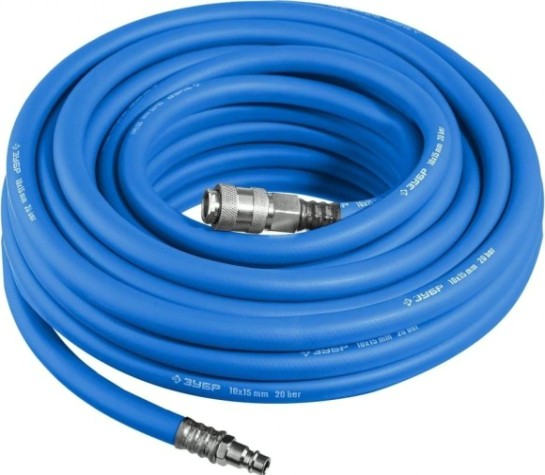 Пневмошланг ЗУБР 10м с фитингами рапид, 10х15 мм [6481-10]