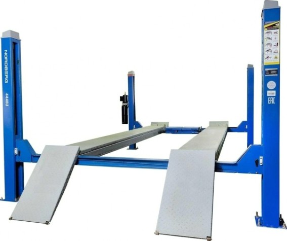 Подъемник автомобильный NORDBERG 4440J четырехстоечный 4 т (380В) с траверсой [ЦБ-00007093]