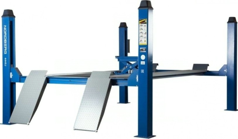 Подъемник автомобильный NORDBERG 4445J 380v 4х стоечный 4.5т, 380в [ЦБ-00008004]