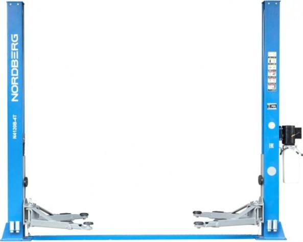 Подъемник автомобильный NORDBERG N4120B-4B 220v 2х стоечный 4т (синий) [ЦБ-00008010]