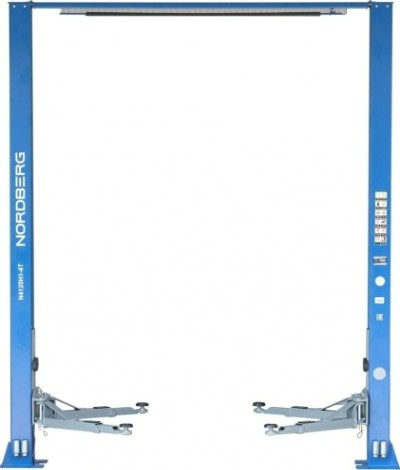 Подъемник автомобильный NORDBERG N4120H-4G двухстоечный 4 т с вер. синхр, (380В) синий [ЦБ-00017065]