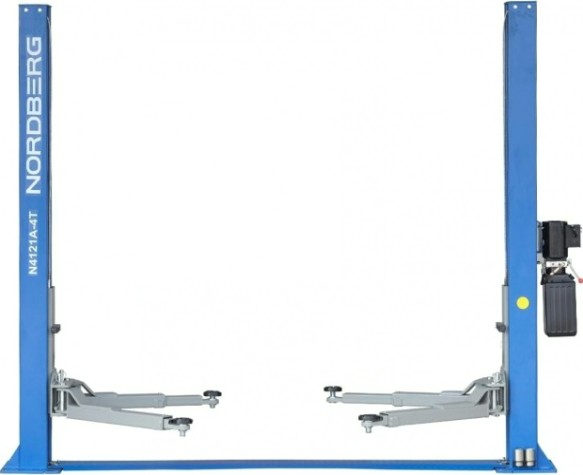 Подъемник автомобильный NORDBERG N4121A-4T 220v 2х стоечный 4т, асимметричный [ЦБ-00009456]