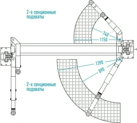 Подъемник автомобильный NORDBERG N4121A-4T 220v 2х стоечный 4т, асимметричный [ЦБ-00009456]
