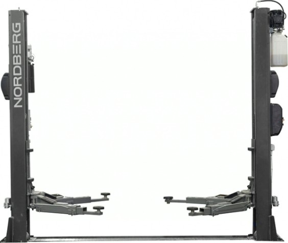 Подъемник автомобильный NORDBERG N4125-4,5T 380v 2х стоечный 4,5т (серый) [ЦБ-0007859]