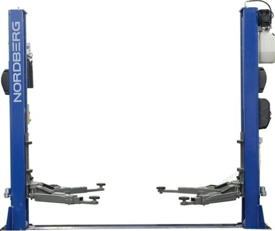 Подъемник автомобильный NORDBERG N4125-4,5T двухстоечный, с нижн.синхр. 4.5 т (380В) синий [ЦБ-00009253]