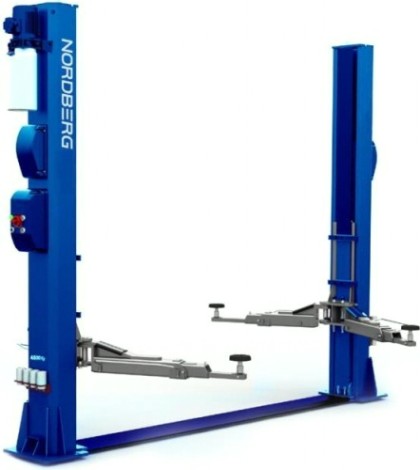 Подъемник автомобильный NORDBERG N4125-4,5T двухстоечный, с нижн.синхр. 4.5 т (380В) синий [ЦБ-00009253]