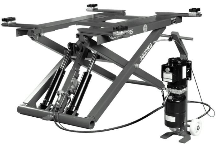 Подъемник автомобильный NORDBERG N630-3G ножничный 3 т