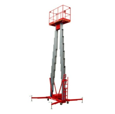 Подъемник двухмачтовый телескопический SKYER GTWY8-100 AC 220 В, (8 м/125 кг) [GTWY8-100 AC]