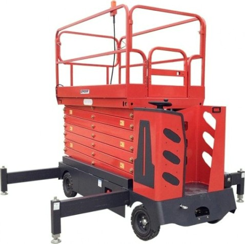 Подъемник ножничного типа самоходный GROST Sky 0.3-13 с аккум. электродв. и электропод.200025 [200025]