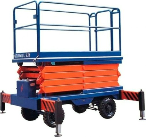 Подъемник ножничный передвижной TOR SJY (11 м/300 кг, 380 В) 2150311 [2150311]