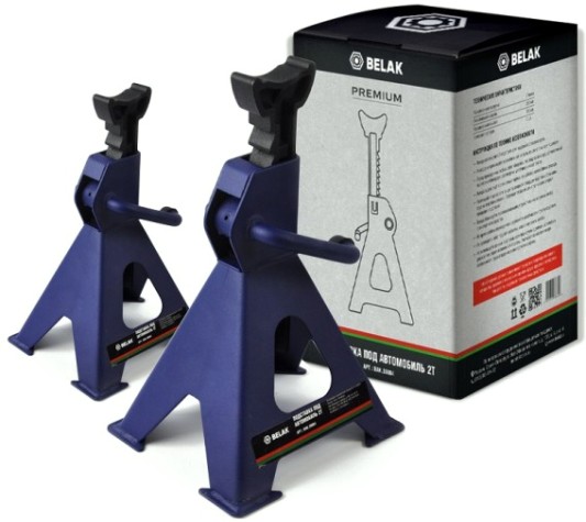 Подставка опорная под автомобиль БелАК PREMIUM грузоподъемность 2 т, комплект из 2-х штук [BAK.39004]