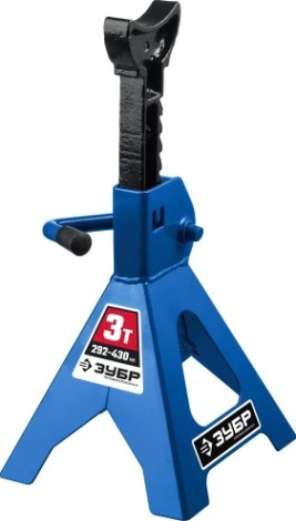 Подставка под автомобиль ЗУБР страховочная усиленная 3т, 292-430мм [43065-3_z01]