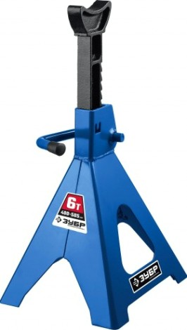 Подставка под автомобиль ЗУБР страховочная усиленная 6т, 400-585мм [43065-6_z01]
