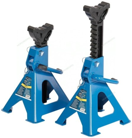 Подставка страховочная под авто NORDBERG N3003E грузоподъемность 3 т, 300-444 мм (компл. 2 шт.)