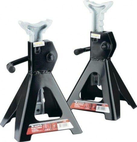 Подставки под автомобиль MATRIX 2 т регулируемые, h подъема 275-420 мм, 2 шт. [51620]