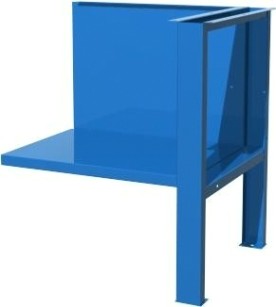 Полка/стенка и верстачная опора FERRUM 01.501-5015 для верстака с одной тумбой (синий)
