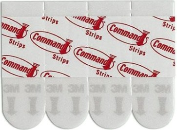 Полоски для плакатов 3M Command® (17024) белые 12 шт. [7100109087]