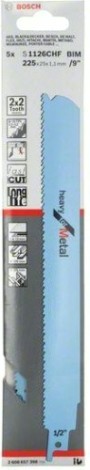 Полотна для сабельных пил BOSCH М1126CHF (5шт.) [2608657398]