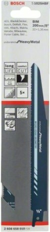 Полотна для сабельных пил BOSCH S1025HBF (5шт) [2608658010]