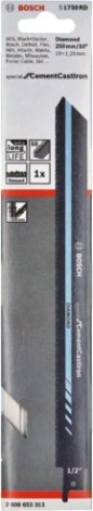 Полотна для сабельных пил BOSCH S1750RD (уп.1шт) FOR CEMENTCASTIRON [2608653313]