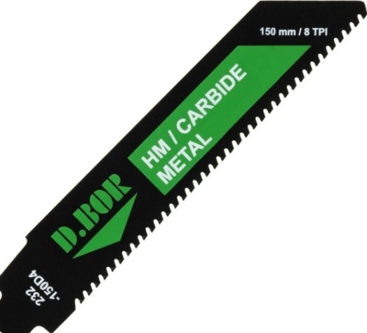 Полотна для сабельных пил D.BOR 115/150*3 мм HM / CARBIDE / METAL по металлу 1 шт. [D-232-150D4-01]