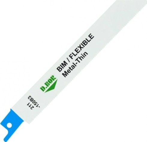 Полотна для сабельных пил D.BOR 130/150*1,4 мм BIM / FLEXIBLE / Metal-Thin по металлу (2 шт.) [D-211-150B3-02]