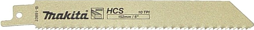 Полотна для сабельных пил MAKITA B-16807 для дерева 152x0,8x10tpi, 5 шт.